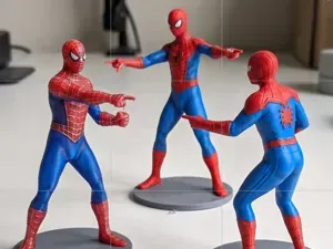 Multiverse Spider-Man Pointing Meme Diorama (STL)