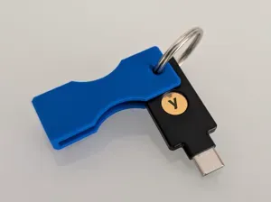 Key Ring Case for Yubikey 5C (USB-C) or 5 (USB-A)