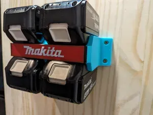 Makita 4x 18v battery wall mount