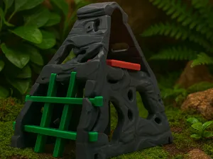 Playground Mountain hide and climb, Reptile decor