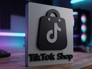 Placa decorativa TikTok Shop