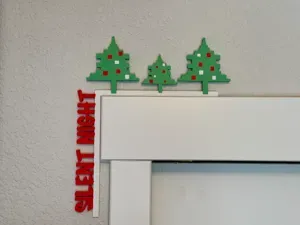 Christmas 8Bit Tree Door Corner Decoration