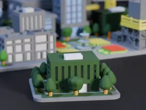 Mini Eco Center Diorama - Modular Tile