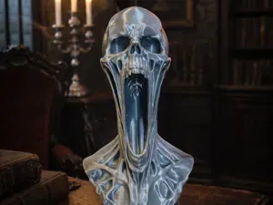 Skulptur Schrei der Verdammnis