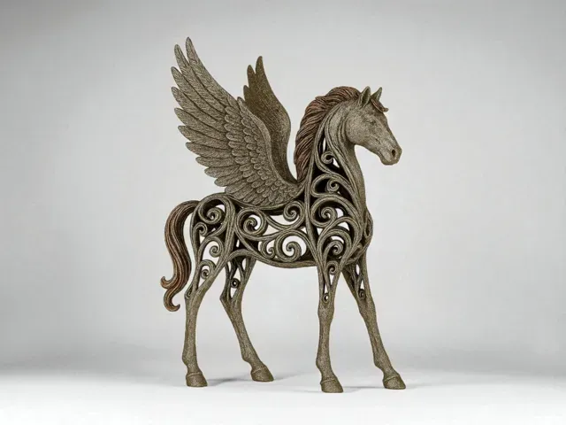 Pegaso – Escultura en Relieve Ornamental