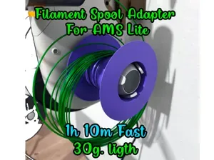 Adaptador carrete rollo para muestras de filamento