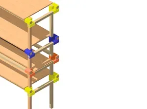 Modular Furniture Dowel Connector