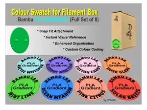 Filament Box Swatch - Bambu PLA GRADIENT