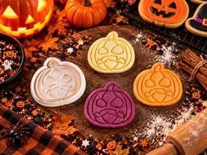 Cute Jack O Lantern Cookie Cutter & Embosser