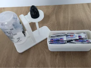 Stand of NeilMed sinus rinse