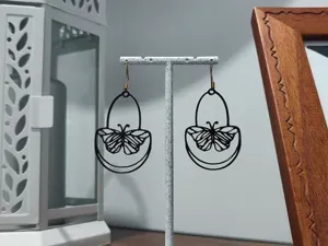 Aretes Mariposas de Medianoche