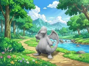 Dragonite Figure Pokemon Fanart Creature Toy Kids