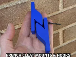 High Strength French Cleat Mounts \ Hooks