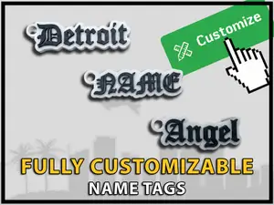 Old English Font Keychain Generator Fully Custom