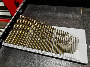 Gridfinity Drill Bit Toolbox Organizer - Split