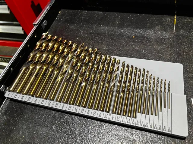 Gridfinity Drill Bit Toolbox Organizer - Split — Image 2 of 7