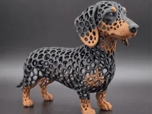 Stylized Voronoi Dachshund