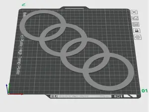 audi logo stencil