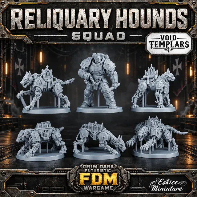 Reliquary Hounds Squad – Templars, 32mm Grim Reach — Фото 5 из 5