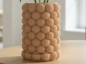 Bubble Planter with Tray / Кашпо Сфера с поддоном