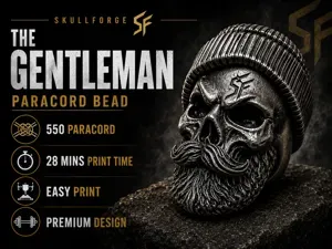 SkullForge – The Gentleman | Paracord Bead