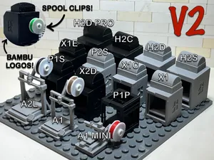 Complete Bambu Lab Brick 3D Printer Collection V2
