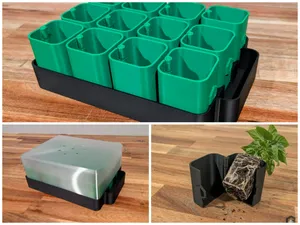 Seed Starter w/ Greenhouse (Self-watering)