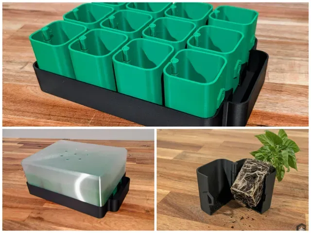 Seed Starter w/ Greenhouse (Self-watering)