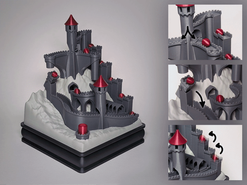 Castle Themed Marble Run
