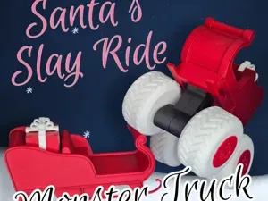 Monster Truck Big Santa's Slay Ride Sleigh