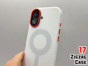 iPhone 17 Zigzag Case Customizable Button