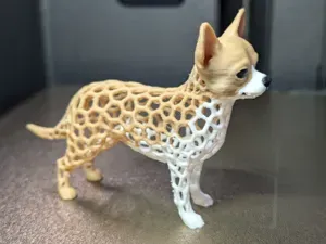 Voronoi Dog Chihuahua Figure Sculpture