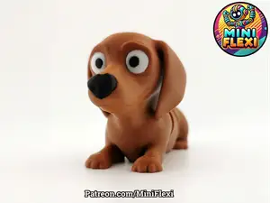 Mini Flexi Dachshund - No Support Articulated
