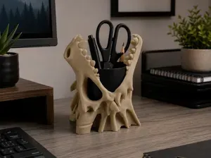 Dragon Skull Pen Holder | Desk Organizer