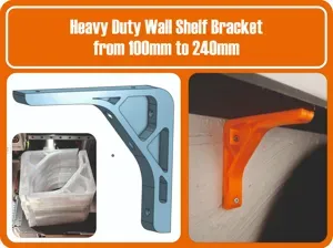Heavy Duty Wall Shelf Bracket from 100mm to 240mm