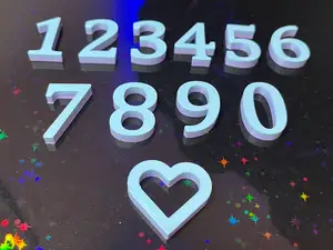 Deko-Zahlen 0–9 scalierbar für Geschenke, Feiern
