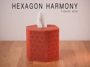 Hexagon Harmony Tissue Box