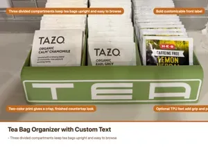 Tea Bag Organizer with Custom Text