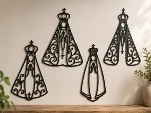 Our Lady of Aparecida – Line Art Wall Decor