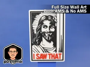 Hysterical "I Saw that " Sign / Wall Art - No AMS