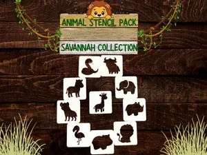 Animal Stencil Pack - Savannah Collection