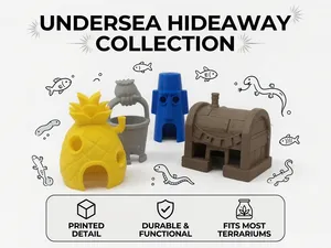 Undersea - Pineapple, Tiki, Krab Trap & Bucket