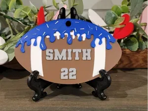 Drip Football Bag Tag