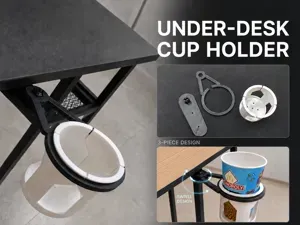 SwingCup – Rotating Under-Desk Cup Holder