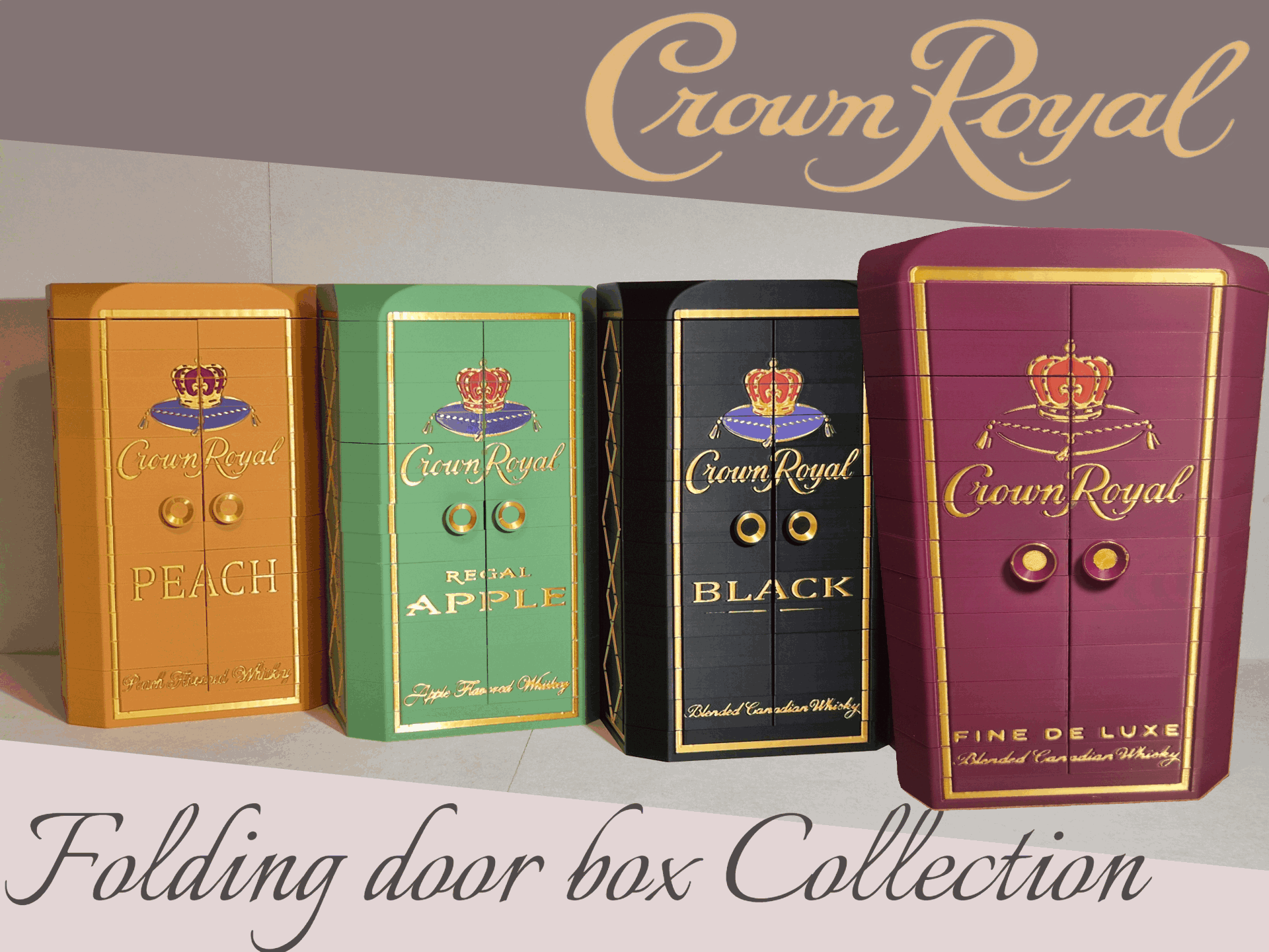 Crown Royal Folding door box