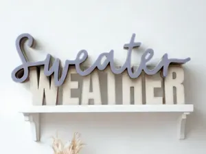 00121 Schriftzug Sweater Weather