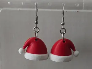 Adorable Santa Hat earrings