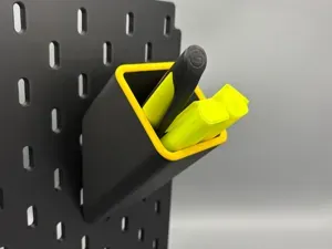 Ikea Skadis storage box mit modernem Akzentring