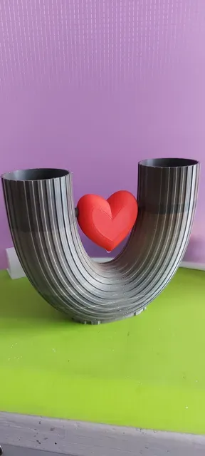 Doppelvase mit beweglichem Herz (Herzschwung) — Фото 3 из 6