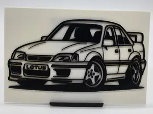 2D Wall Art Opel Omega A Lotus TinyCar